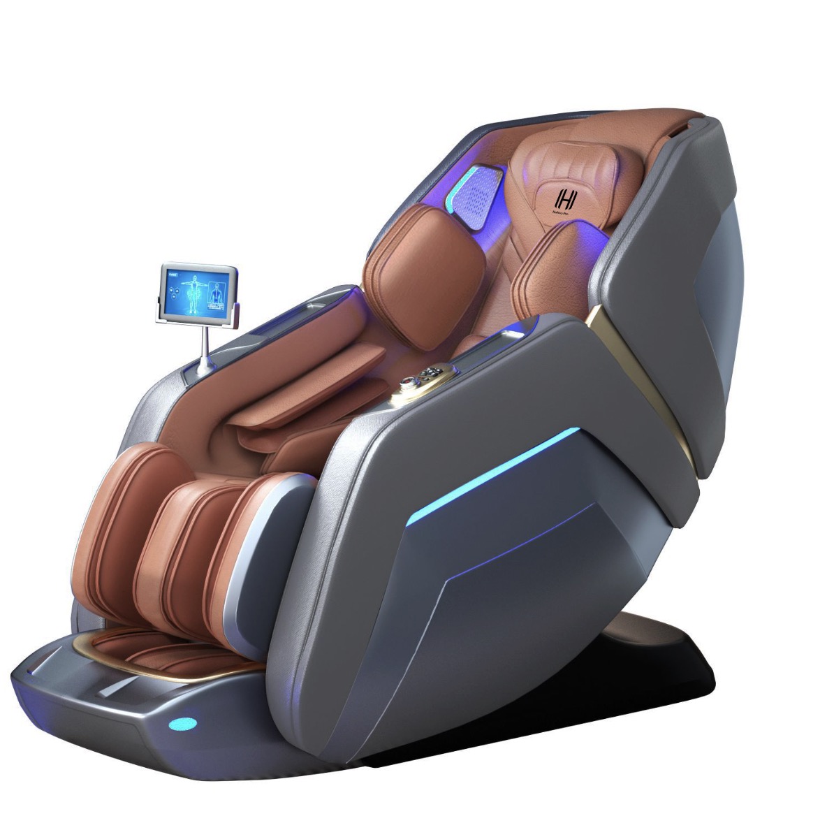 Массажное кресло Hatico Pro Premier 2SL 4D - Серый-кирпич